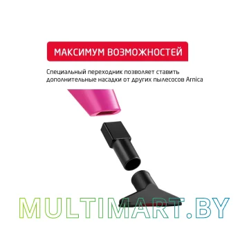 Пылесос Arnica Merlin Pro ET13211 (розовый) картинка 9